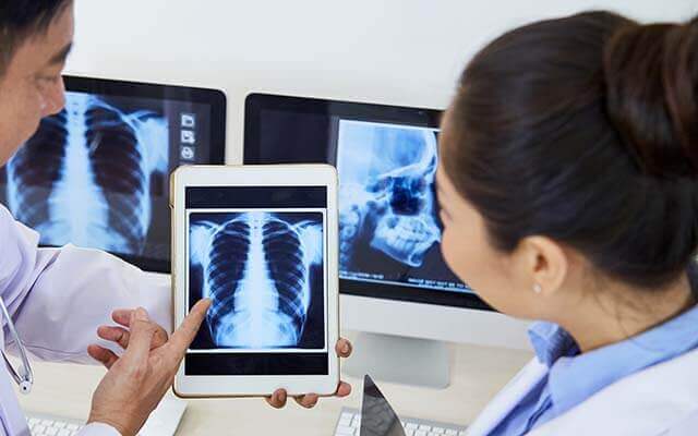 Exames radiológicos e serviços de saúde